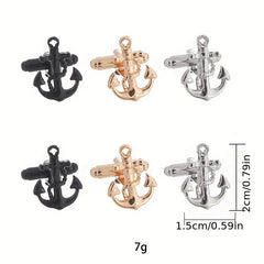Boat Anchor Cufflinks Sleeve Nails Men's Shirt Accessories