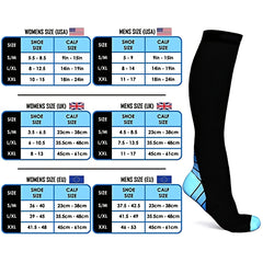 Men's Compression Athletic Socks Long Tube Calf Support for Sports