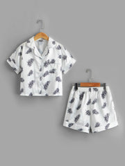 2pcs Boys Short Sleeve & Shorts Loungewear