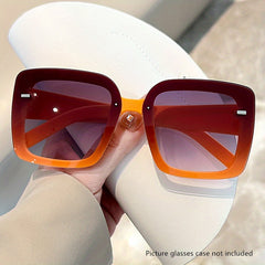 Large Square Sunglasses Gradient UV400 Sun Shades Driving Beach
