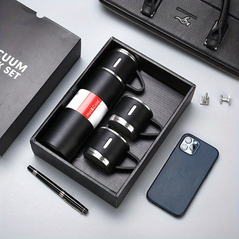 Stainless Steel Thermal Cup Set Insulated Water Bottle for Cycling
