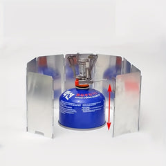 11pcs Camping Windshield Stove Gas Outdoor Portable Screen Deflector