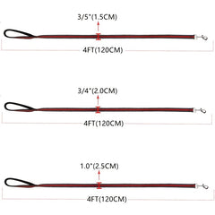 Heavy Duty Reflective Nylon Dog Leash for Large & Medium & Small Dog
