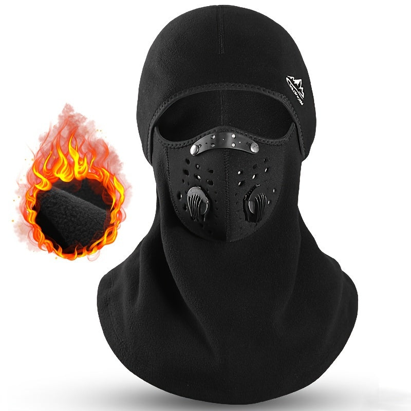 Winter Cycling Cap Ski Mask Fleece Thermal Keep Warm Windproof Cycling Face Mask