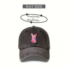 Easter Bunny Plush Doll Baseball Cap for Women Men