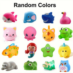 Light Up Bath Toys Set Colorful Educational Play Toys for Kids Perfect Gift
