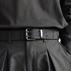 Canvas Pin Buckle Leather Belt for Men