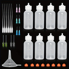 30ml Squeezable Needle Tip Bottles Set for DIY Crafts