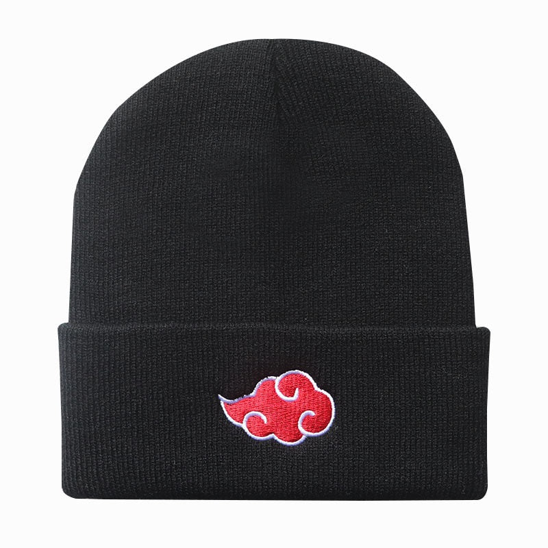 Men's Cartoon Street Red Cloud Embroidery Knitted Warm Hat