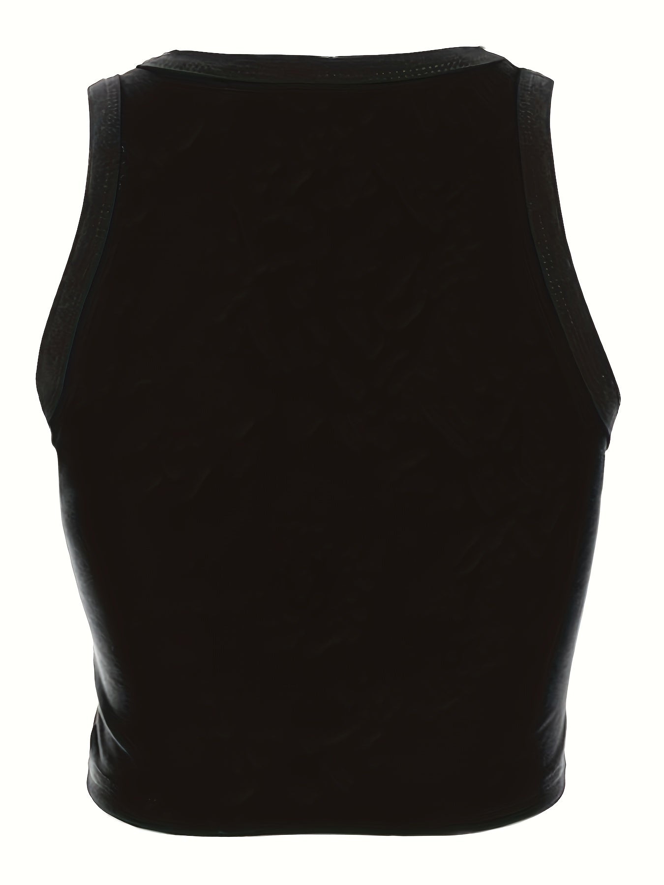 Funny Sun & Moon Graphic Crop Tank Top