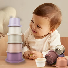 8 Piece Stacking Bath Cup Toddler Toys Educational Montessori Gift Girls 1-6
