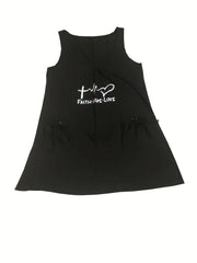 Tank Dress Set Women's Plus Casual Two Piece Set