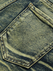 Boys Vintage Skinny Slim Fit Washed Denim Jeans Kids Clothing