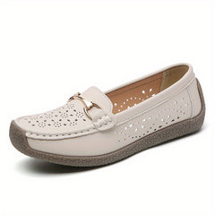 Women's Platform Loafers Slip On Flat Shoes