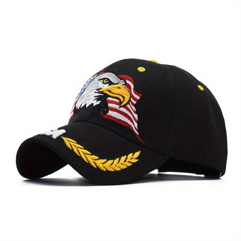American Flag Embroidered Baseball Caps for Outdoor Activities