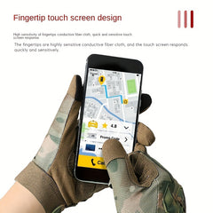 Retro Camo Touch Screen Full Finger Gloves