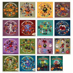 40pcs Halloween Themed Stickers for Spooky Decorations and Crafts