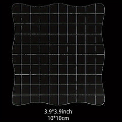 1pc Rubber Stamp Transparent Stamp Set Helper Glass High Crystal Acrylic Handle