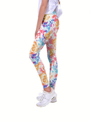 Toddler Girls Tie Dye Athletic Leggings Slim Yoga Pants