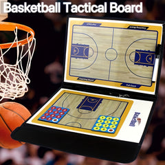 Professional Basketball Coach Tactical Board Set - Magnetic & Folding