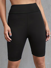 High Waist Skinny Leggings with Criss Cross Detail