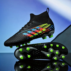 Boy's High Top Non Slip Football Cleat With Spikes