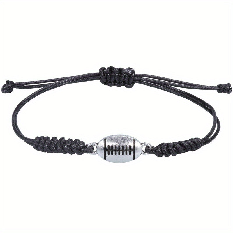 Sports Fan Adjustable Bracelet - Unisex Baseball Football Volleyball