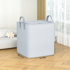 Large Capacity Zipper Felt Storage Bag for Clothes Pants Quilts Socks