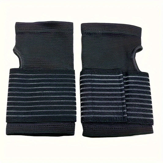 2pcs Pressurized Palm Guard Elastic Wrist Guard For Sports Cycling