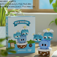 Cactus Small Grain Building Blocks DIY Toy