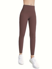 Yoga Leggings With Pocket High Waist Tight Pants