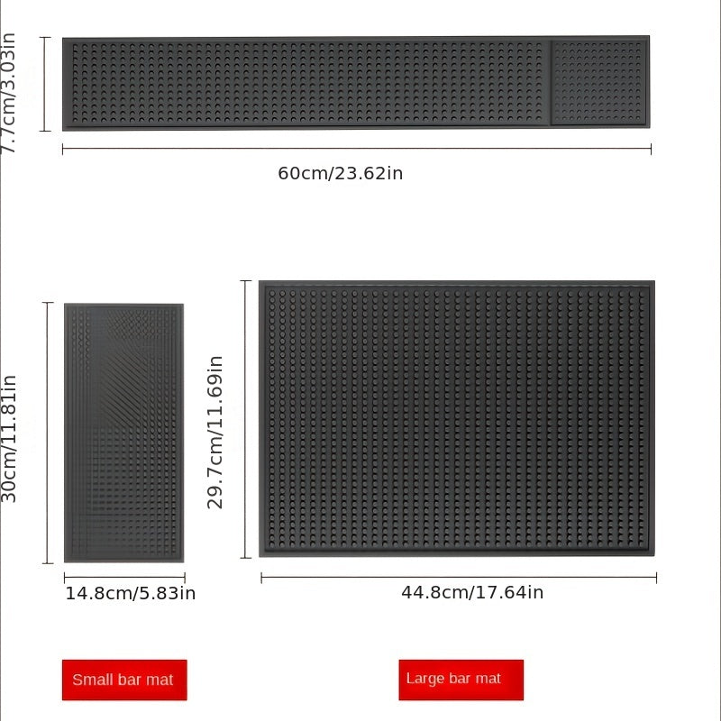 Rubber Dish Drying Mat Non-slip Kitchen Bar Mat
