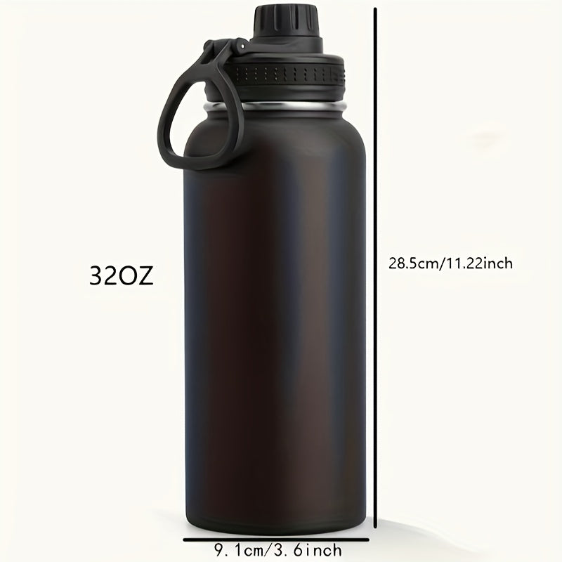 32 Oz Insulated Water Bottle Stainless Steel Wide Mouth Sport Bottle