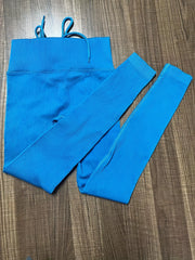 Stretch Drawstring Sports Pants High Waist Yoga Leggings