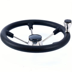 Foam Grip Boat SS Steering Wheel With Knob 34cm