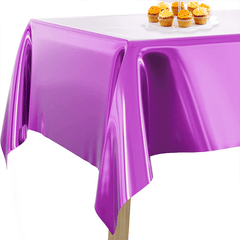 1pc Disposable Waterproof Aluminum Foil Tablecloth 137x182cm