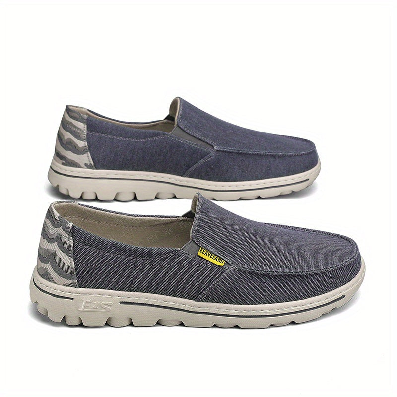 Men's Slip On Casual Canvas Loafers Lightweight Walking Shoes