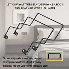 2pcs Mattress Retainer Bar - Prevent Mattress Sliding Stopper