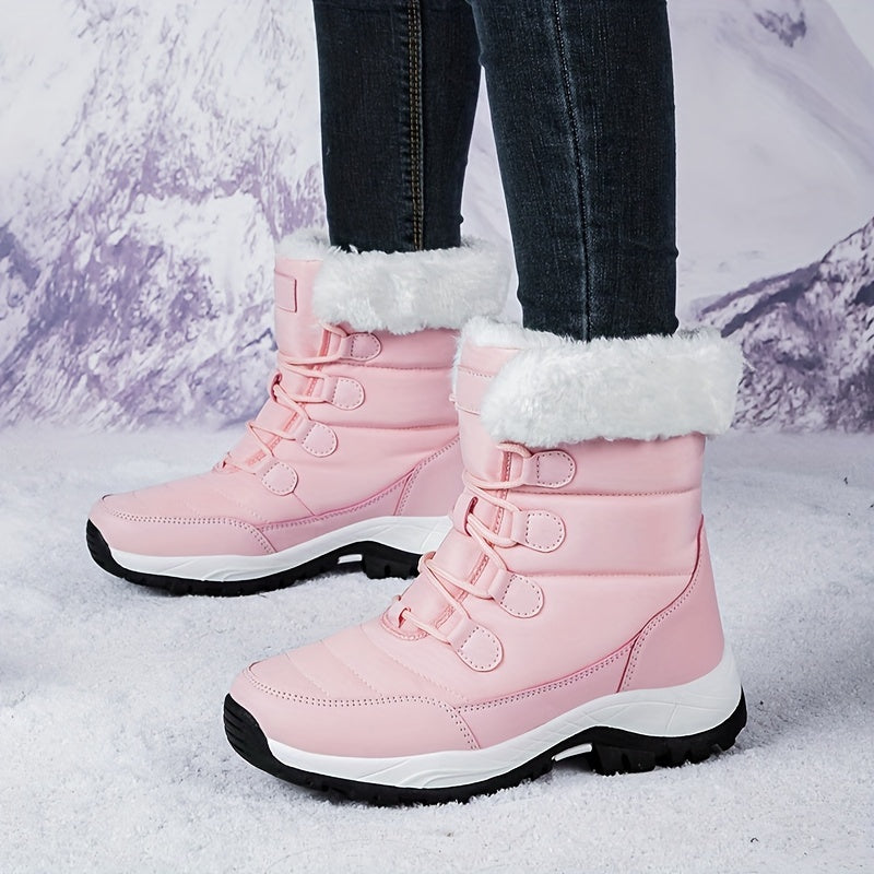 Women's Waterproof Snow Boots Warm Platform Boots