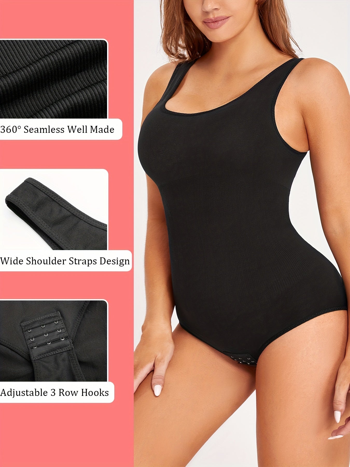 Seamless Tummy Control Full Body Shaping Slimming Leotard Jumpsuit