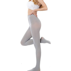 3 Pack Opaque Slim Tights High Waist Elastic Footed Pantyhose