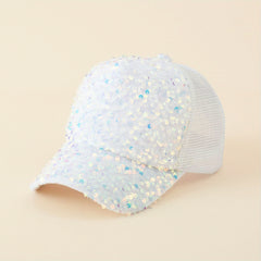 Sequin Y2K Trucker Hat Hip Hop Baseball Cap Adjustable Sunscreen Golf Dad Hats