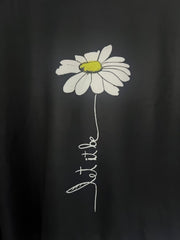Daisy Print Crew Neck Sweatshirt for Women