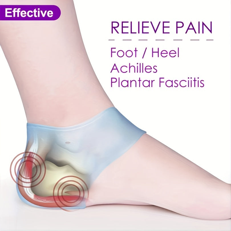 Silicone Heel Protection Cover Crack Prevention Moisturizing Socks