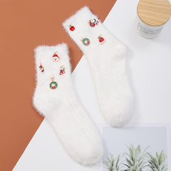 Cozy Christmas Fuzzy Socks Women's Stockings