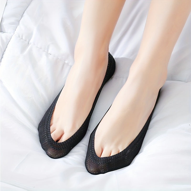 4 Pairs Invisible Ankle Socks Lightweight Breathable Women's Stockings