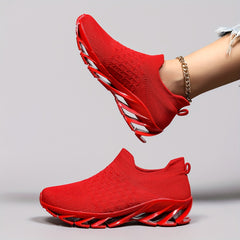 Women's Solid Running Shoes Shock Absorption Sneakers