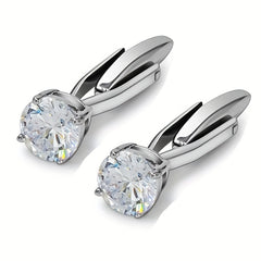 Sparkling Diamond Cufflinks Set for Wedding Parties