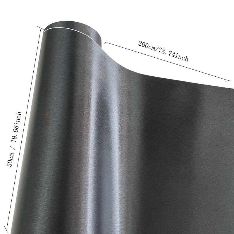 Brushed Metallic Aluminum Vinyl Wrap DIY Car Styling