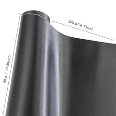 Brushed Metallic Aluminum Vinyl Wrap DIY Car Styling